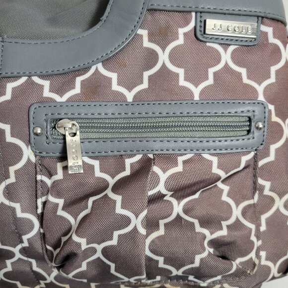 J.J. Cole Stone Arbor Satchel Diaper bag w/coin purse large tote storage - Picture 4 of 16